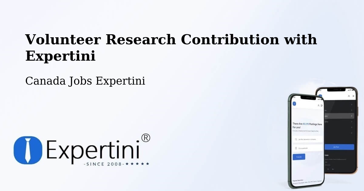 Volunteer Research Contribution Program – Manning - Canada Jobs Expertini